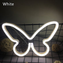 Load image into Gallery viewer, Butterfly Neon LED Light Sign Lamp Christmas Valentine's Day Neon Light Neon Signs for Room Home Decor Party Photo Prop
