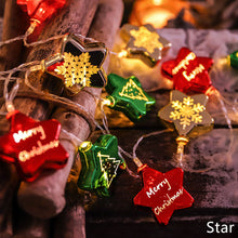 Load image into Gallery viewer, Christmas Flickering Light String Battery USB Red Green Star Ball String Lights Home Party Decor Lights Garland
