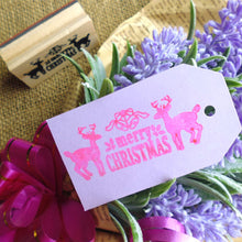 Load image into Gallery viewer, Christmas Wood Stamp Merry Christmas Stamp DIY Gift Card Journal Scrapbooking Planner Diary Stamp
