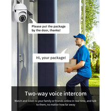 Load image into Gallery viewer, 1080P Dual Band Wireless WIFI Full Color PTZ IP Camera 360 Degree Outdoor Night Vision Surveillance Security Dome Camera
