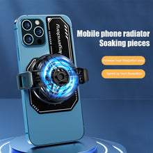 Load image into Gallery viewer, Cell Phone Cooler Plate Radiator Magnetic Radiating Sticker for Game Cooling Fans Heat Sink For IPhone/Samsung/Xiaomi
