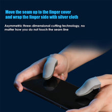 Load image into Gallery viewer, 1Pair Upgrade Gaming Finger Sleeve For PUBG Mobile Game Non-slip Breathable Sweat-Proof Finger Cover Touch Screen Thumb Cover
