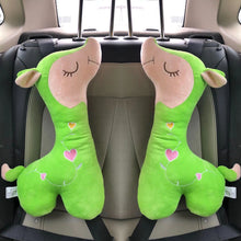 Load image into Gallery viewer, Car Giraffe Seat Belt Pillow Shoulder Pads Pillow Neck Cartoon Cover
