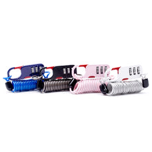 Load image into Gallery viewer, Anti Theft Motorcycle Three Digit Password Combination Safety Cable Wire Rope Helmet Lock Safety Rope Lock
