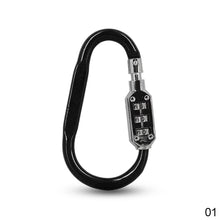 Load image into Gallery viewer, Portable Motorcycle Helmet Luggage Padlock Keychain Zinc Alloy Security 3 Combination Firm Travel Suitcase Luggage Security Password Lock Keyring
