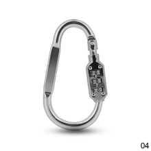Load image into Gallery viewer, Portable Motorcycle Helmet Luggage Padlock Keychain Zinc Alloy Security 3 Combination Firm Travel Suitcase Luggage Security Password Lock Keyring
