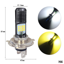 Load image into Gallery viewer, Motorcycle Headlight Motorcycle Scooter H4 BA20D PX15D 24 LED Light Super Bright Light lamp Moto DRL Lights
