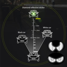 Load image into Gallery viewer, Pair Motorcycle Helmet Decal Waterproof Glasses Devil Horn Creative Night Warning Sign Reflective Sticker Exterior Accessories
