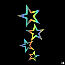 Load image into Gallery viewer, Vinyl Car Sticker Decal Stars Colorful Waterproof Stickers Truck Bumper Rear Window Background 12x25cm
