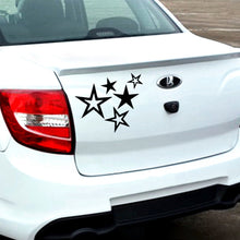 Load image into Gallery viewer, Vinyl Car Sticker Decal Stars Five Different Colorful Waterproof Stickers Truck Bumper Rear Window Background 18x15cm

