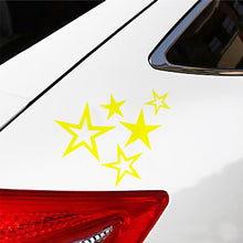 Load image into Gallery viewer, Vinyl Car Sticker Decal Stars Five Different Colorful Waterproof Stickers Truck Bumper Rear Window Background 18x15cm
