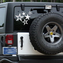 Load image into Gallery viewer, Vinyl Car Sticker Decal Stars Five Different Colorful Waterproof Stickers Truck Bumper Rear Window Background 18x15cm
