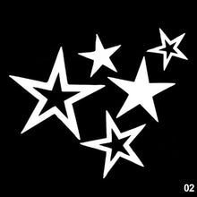 Load image into Gallery viewer, Vinyl Car Sticker Decal Stars Five Different Colorful Waterproof Stickers Truck Bumper Rear Window Background 18x15cm
