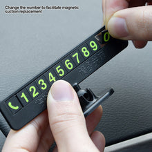 Load image into Gallery viewer, Luminous Hidden Car Temporary Parking Card Phone Number Plate Auto Telephone Card Plate Stop Sign Accessories

