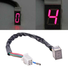 Load image into Gallery viewer, Universal Motorcycle Digital Gear Indicator LED 5 Digital Display Speedometer Indicator Motorcycle Display Shift Lever Sensor
