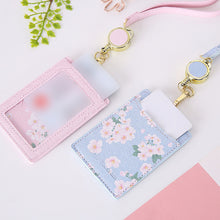 Load image into Gallery viewer, PU Leather Creative Pattern Card Case Keychain Card Case Photo idol Bus ID Card Bank Card Case Key Chain
