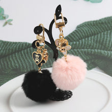 Load image into Gallery viewer, Ladies Pompom Keychain Bag Pendant Car Key Holder Girl Key Ring Charms Accessories Gift
