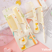 Load image into Gallery viewer, Children Cute Strawberry Pattern Hair Comb Set Tip Tail Hair Comb
