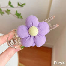 Load image into Gallery viewer, Children's Hair Accessories Ball Head Plate Hair Handy Tool Ponytail Clip Cute Girl Big Flower Back Catch Headdress
