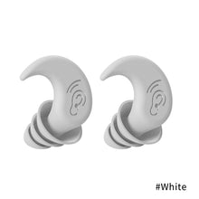 Load image into Gallery viewer, Soundproof Noise Reduction Ear Plugs Sleep Professional Silicone Waterproof Ears Earplug Anti-Noise Soft Sponge Sleeping Earplugs
