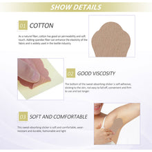 Load image into Gallery viewer, Underarm Pads Sweat-absorption Patches Sweat Fight Underarm Patches Hyperhidrosis Comfortable Underarm Sweat Absorbing Stickers
