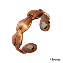 Load image into Gallery viewer, Vintage Adjustable Magnetic Weight Loss Slimming Ring String Stimulating Acupoints Gallstone Fitness Reduce Health Care
