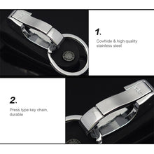 Load image into Gallery viewer, Men Alloy Key Buckle Belt Buckle Single Ring Key Ring Daily Portable Pendant Keychain Clothing Accessory
