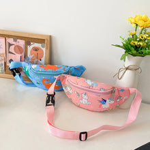 Load image into Gallery viewer, Fashionable Children Waist Bag Backpack Cute Cartoon Dinosaur Pattern Slant Shoulder Bag Girls Boys Messenger Bag
