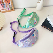 Load image into Gallery viewer, Fashionable Children Waist Bag Backpack Cute Cartoon Dinosaur Pattern Slant Shoulder Bag Girls Boys Messenger Bag
