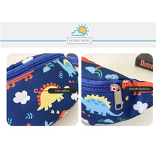 Load image into Gallery viewer, Fashionable Children Waist Bag Backpack Cute Cartoon Dinosaur Pattern Slant Shoulder Bag Girls Boys Messenger Bag
