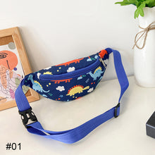 Load image into Gallery viewer, Fashionable Children Waist Bag Backpack Cute Cartoon Dinosaur Pattern Slant Shoulder Bag Girls Boys Messenger Bag
