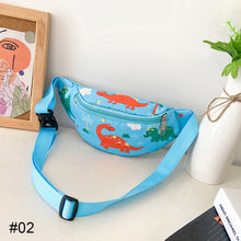 Load image into Gallery viewer, Fashionable Children Waist Bag Backpack Cute Cartoon Dinosaur Pattern Slant Shoulder Bag Girls Boys Messenger Bag
