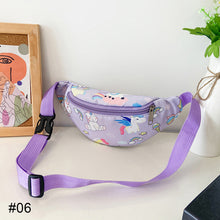 Load image into Gallery viewer, Fashionable Children Waist Bag Backpack Cute Cartoon Dinosaur Pattern Slant Shoulder Bag Girls Boys Messenger Bag
