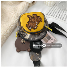 Load image into Gallery viewer, Children Fashion Cute Waist Bag Dinosaur Pattern Messenger Bag Chest Bag Girls Boys Cartoon Inclined Shoulder Bag
