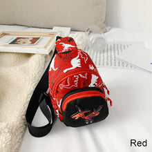 Load image into Gallery viewer, Children Fashion Cute Waist Bag Dinosaur Pattern Messenger Bag Chest Bag Girls Boys Cartoon Inclined Shoulder Bag
