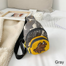 Load image into Gallery viewer, Children Fashion Cute Waist Bag Dinosaur Pattern Messenger Bag Chest Bag Girls Boys Cartoon Inclined Shoulder Bag
