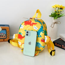 Load image into Gallery viewer, Children Cartoon Cute Printing Mini Backpack Nylon Dinosaur Pattern Backpack Girls Boys Backpack Schoolbag
