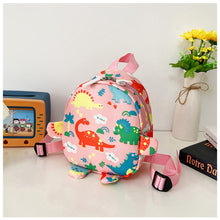 Load image into Gallery viewer, Children Cartoon Cute Printing Mini Backpack Nylon Dinosaur Pattern Backpack Girls Boys Backpack Schoolbag
