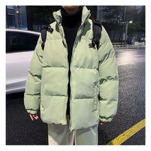 Load image into Gallery viewer, Men Fashion Versatile Cotton Jacket Loose Stand Collar Thickened Warm Casual Cotton Jacket Winter Outerwear
