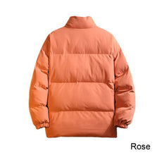 Load image into Gallery viewer, Men Fashion Versatile Cotton Jacket Loose Stand Collar Thickened Warm Casual Cotton Jacket Winter Outerwear
