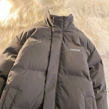 Load image into Gallery viewer, Men Winter Cotton Padded Clothes Loose Velvet Stand Collar Cotton Padded Clothes Versatile Cotton Padded Jacket
