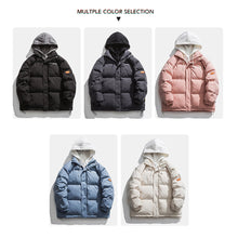 Load image into Gallery viewer, Men Fashion Versatile Short Hooded Cotton-padded Clothes Thickened Cotton Padded Jacket Winter Warm Outerwear
