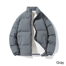 Load image into Gallery viewer, Men Winter Plush Thick Cotton Padded Jacket Fashionable Casual Cashmere Warm Cotton Jacket Coat Outwear
