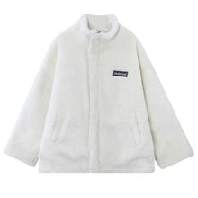 Load image into Gallery viewer, Women Stand Collar Lamb Wool Thickened Cotton Coat Cotton Padded Jacket Fashionable Loose Warm Winter Coat
