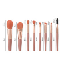 Load image into Gallery viewer, 8pcs/set Mini Portable Makeup Brushes Set Foundation Brush Eye Shadow Brush Makeup Brushes Set Makeup Tools
