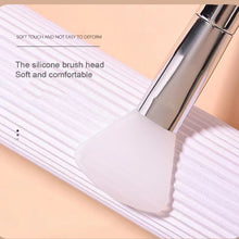 Load image into Gallery viewer, Double Head Facial Mask Brush Tongue Type Soft Hair Electroplating Facial Mask Brush Silicone Smearing Facial Mask Brush
