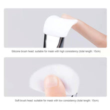 Load image into Gallery viewer, Double Head Facial Mask Brush Tongue Type Soft Hair Electroplating Facial Mask Brush Silicone Smearing Facial Mask Brush
