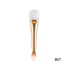 Load image into Gallery viewer, Double Head Facial Mask Brush Tongue Type Soft Hair Electroplating Facial Mask Brush Silicone Smearing Facial Mask Brush
