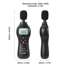 Load image into Gallery viewer, JD-801 Decibel Monitor Digital Audio Sound Level Detector Meter Noise Tester Diagnostic Noise Measuring Instrument
