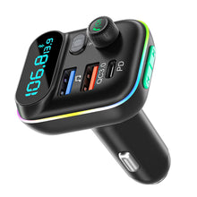 Load image into Gallery viewer, FM Transmitter in-Car Adapter Wireless Bluetooth 5.0 Radio Car Kit Type-C PD + QC3.0 Fast USB Charger Hands Free Calling
